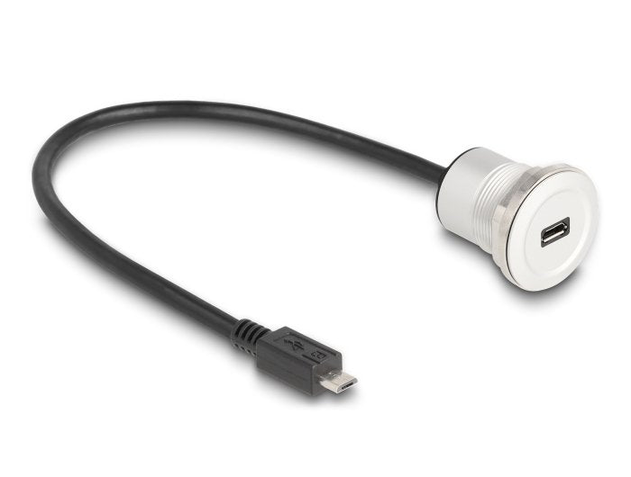 EAN 4043619881840 - DeLOCK 88184 cable USB USB 2.0 0,3 m USB B Negro, Plata imagen 1