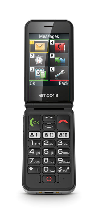 EAN 9005613168940 - Emporia SIMPLICITYglam.4G 7,11 cm (2.8") 106 g Negro Teléfono para personas mayores imagen 25