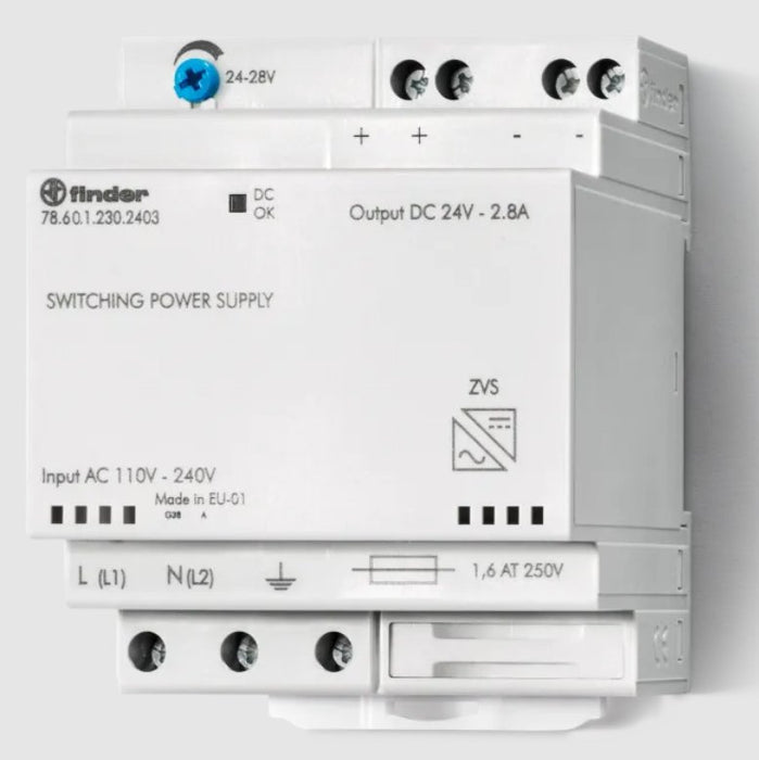 EAN 8012823444901 - Finder Switch Mode Power Supply adaptador e inversor de corriente Universal 68 W Blanco imagen 1
