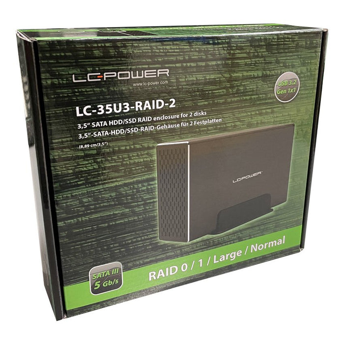 EAN 4260070129759 - LC-Power LC-35U3-RAID-2 caja para disco duro externo Caja de disco duro (HDD) Negro 3.5" imagen 9