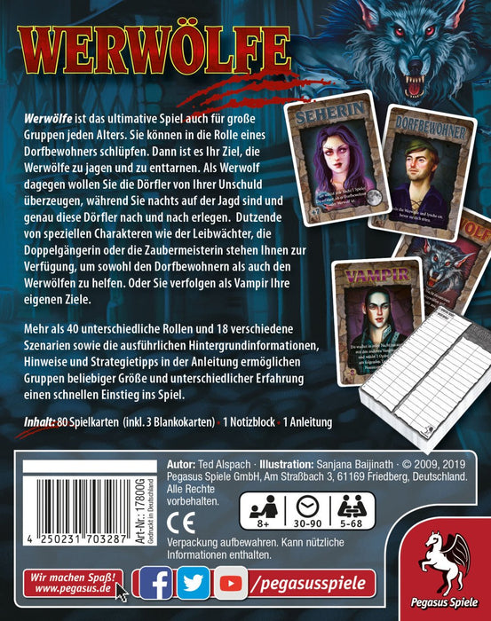 EAN 4250231703287 - Pegasus Werwölfe 90 min Juego De Cartas Familia imagen 4