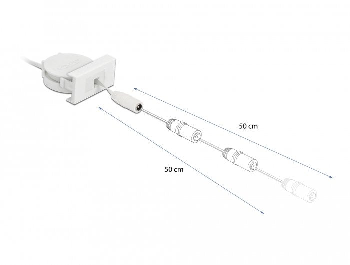 EAN 4043619813766 - DeLOCK 81376 cable de transmisión 0,62 m 5.5 x 2.1 mm imagen 3