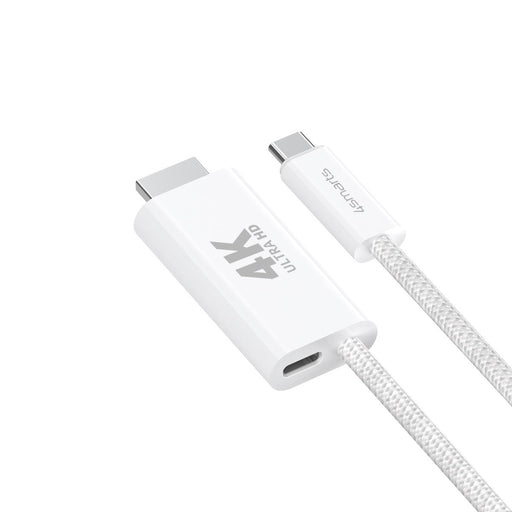 EAN 4252011907700 - 4smarts 540957 cable HDMI 2 m USB C HDMI tipo A (Estándar) Blanco imagen 2