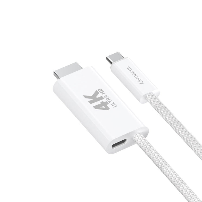 EAN 4252011907700 - 4smarts 540957 cable HDMI 2 m USB C HDMI tipo A (Estándar) Blanco imagen 2