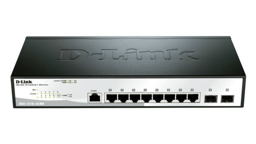 EAN 790069427459 - D-Link DGS-1210-10/ME switch L2 Gigabit Ethernet (10/100/1000) 1U Negro, Gris imagen 1