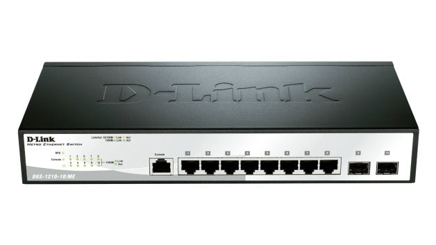 EAN 790069427459 - D-Link DGS-1210-10/ME switch L2 Gigabit Ethernet (10/100/1000) 1U Negro, Gris imagen 1
