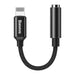 EAN 6953156214118 - Baseus CALL3-01 cable de teléfono móvil Negro 3,5mm Lightning imagen 1