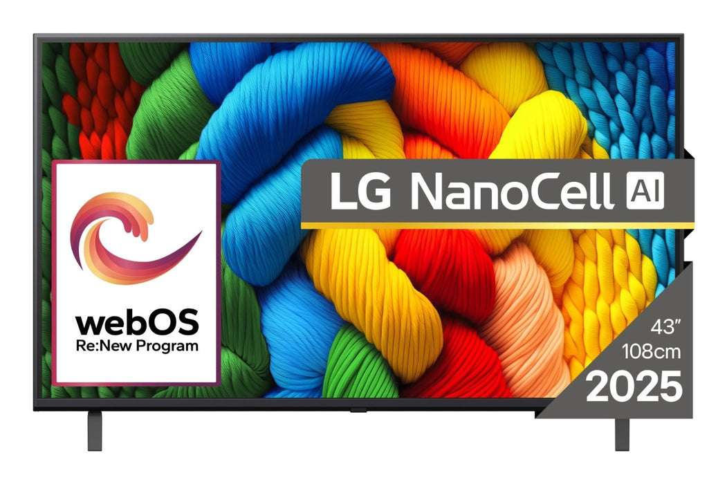 EAN 8806096362242 - LG NanoCell 43NANO80A3B Televisor 109,2 cm (43") 4K Ultra HD Smart TV Wifi Negro imagen 1