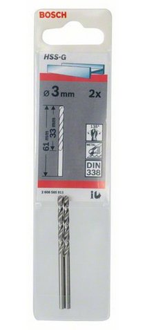 EAN 3165140521468 - Bosch 2 608 585 911 broca Broca helicoidal 2 pieza(s) imagen 2