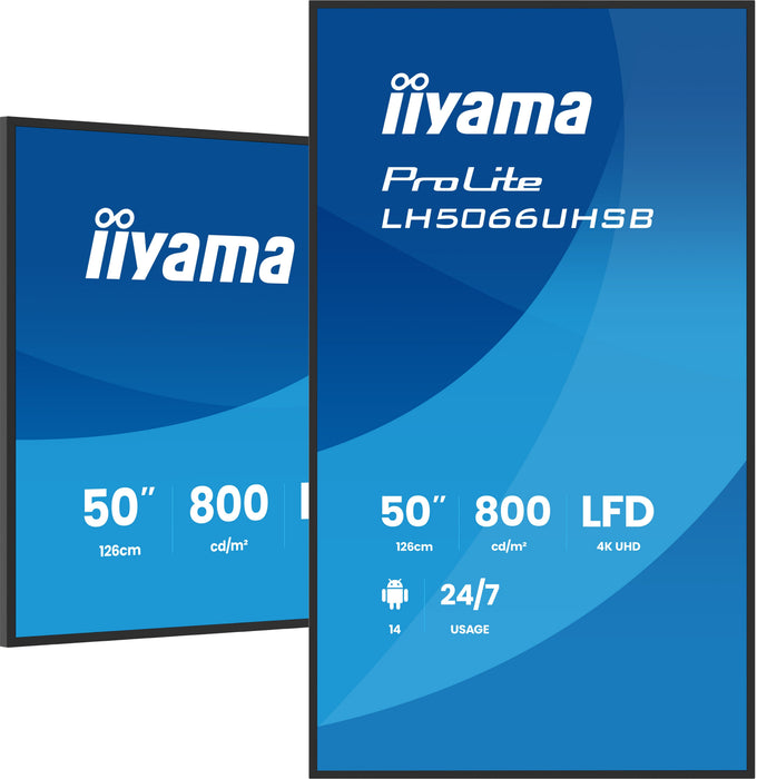 EAN 4948570128211 - iiyama LH5066UHSB-B1AG pantalla de señalización Pantalla plana para señalización digital 127 cm (50") LCD imagen 4