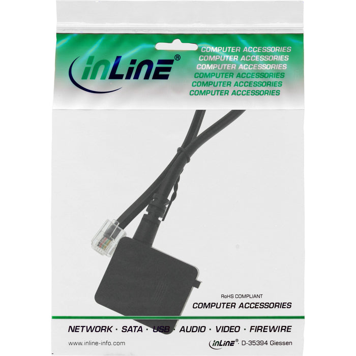EAN 4043718030897 - InLine 69945 cable telefónico 0,2 m Negro imagen 2