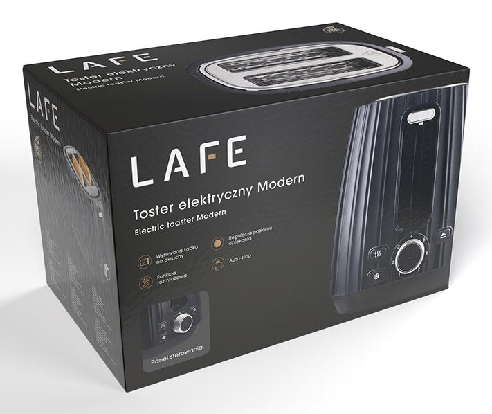 EAN 5907512874073 - Lafe LAFTST47464 tostadora 7 2 rebanada(s) 1080 W Negro imagen 9