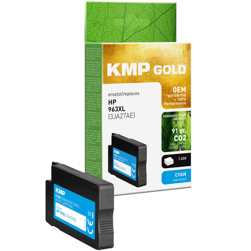 EAN 4011324001709 - KMP 1766,6003 cartucho de tinta 1 pieza(s) Original Cian imagen 1