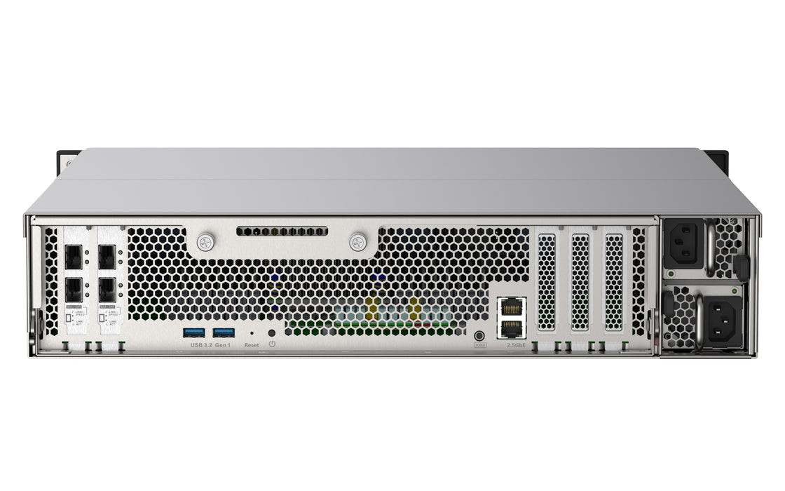 EAN 4713213518380 - QNAP TS-h2490FU NAS Bastidor (2U) EPYC 7302P 128 GB DDR4 0 TB QuTS hero Negro, Gris imagen 6