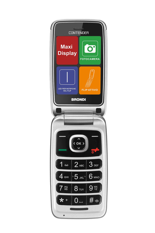 EAN 8015908770513 - Brondi Contender 7,62 cm (3") Blanco Teléfono para personas mayores imagen 1