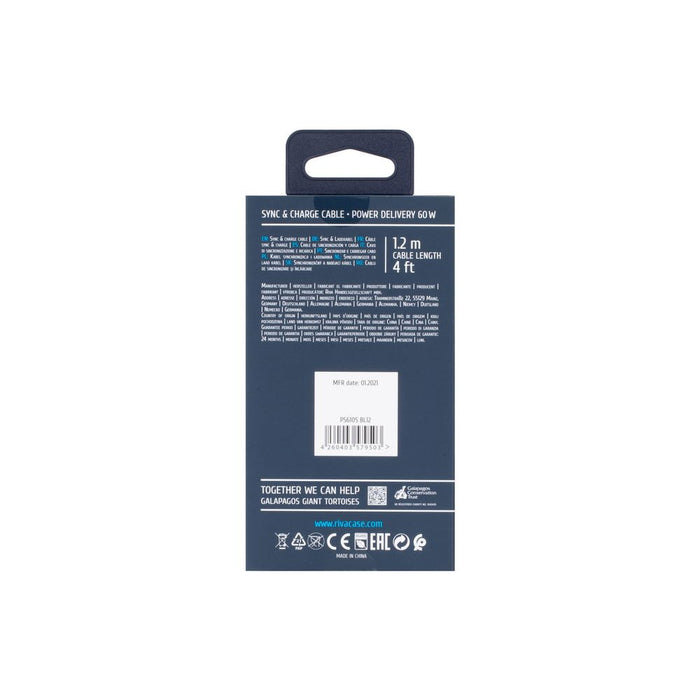 EAN 4260403579503 - Rivacase PS6105 BL12 cable USB USB 2.0 1,2 m USB C Azul imagen 6