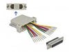 EAN 4043619668342 - DeLOCK 66834 cambiador de género para cable D-Sub 25pin 2x RJ-45 imagen 1