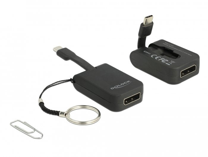 EAN 4043619639403 - DeLOCK 63940 adaptador de cable de vídeo 0,03 m USB Tipo C DisplayPort Negro imagen 2