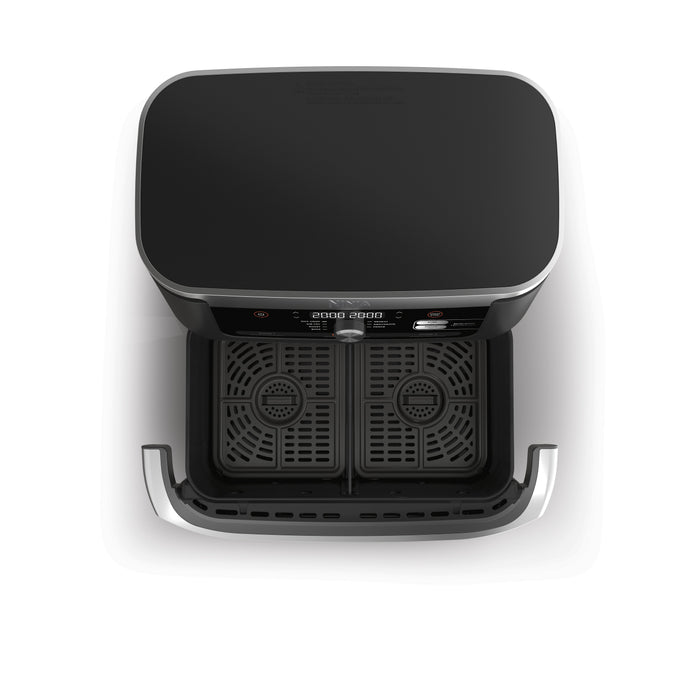 EAN 0622356270373 - Ninja AF500EU freidora Doble 10,4 L Independiente 2470 W Freidora de aire caliente Negro, Acero inoxidabl imagen 10