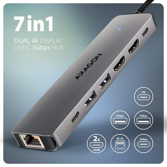EAN 8595247908681 - Axagon Nicht kategorisiert Alámbrico USB 3.2 Gen 1 (3.1 Gen 1) Type-C Gris imagen 3