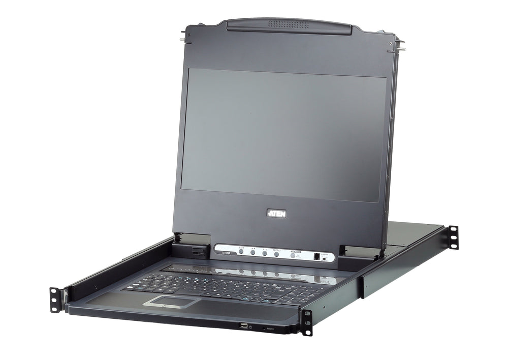 EAN 4719264643804 - ATEN CL6708MW-ATA-AG consola de rack 43,9 cm (17.3") 1920 x 1080 Pixeles Metal, Plástico Negro 1U imagen 1