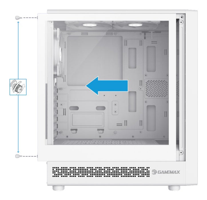 EAN 6931858775793 - GameMax Storm 2 AW Midi Tower Blanco imagen 4
