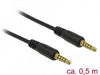EAN 4043619856954 - DeLOCK 85695 cable de audio 0,5 m 3,5mm Negro imagen 1