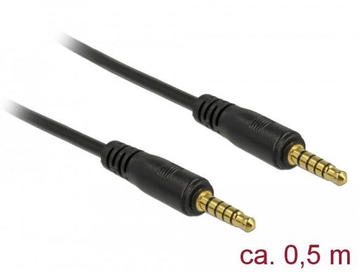 EAN 4043619856954 - DeLOCK 85695 cable de audio 0,5 m 3,5mm Negro imagen 1