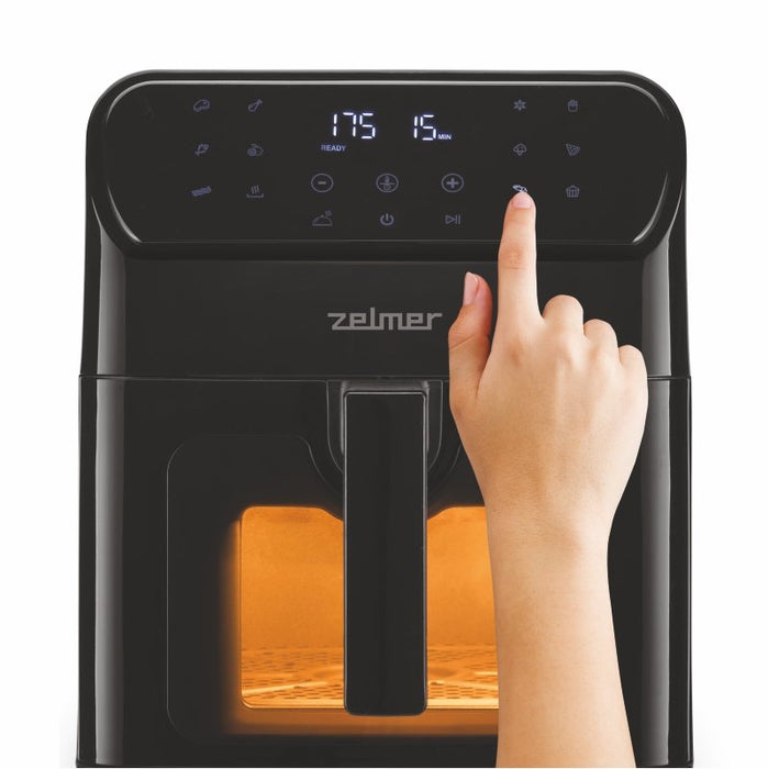 EAN 5908269356959 - Zelmer ZAF6500 freidora Sencillo 6,5 L 1500 W Freidora de aire caliente Negro imagen 8