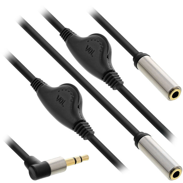 EAN 4043718282890 - InLine 99253A cable de audio 0,25 m 3,5mm 2 x 3.5mm Negro imagen 1