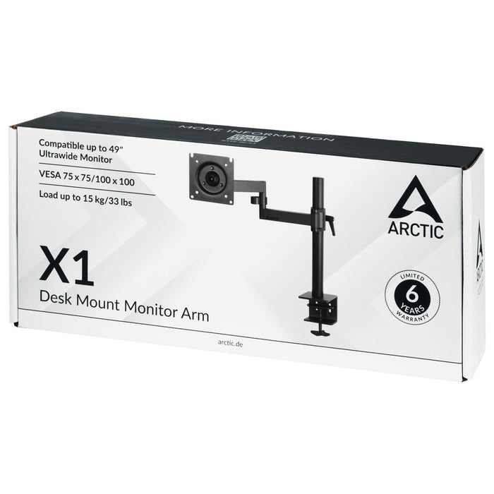 EAN 4895213703581 - ARCTIC X1 109,2 cm (43") Escritorio Negro imagen 6