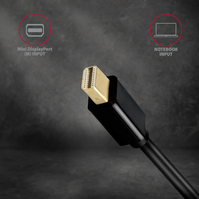 EAN 8595247906069 - Axagon RVDM-HI14N adaptador de cable de vídeo 0,15 m Mini DisplayPort HDMI Negro imagen 4