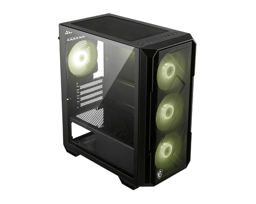 EAN 4711377386241 - MSI MAG FORGE M120R AIRFLOW carcasa de ordenador Mini Tower Negro, Transparente imagen 2