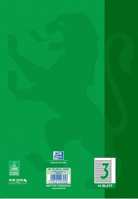 EAN 4006144923256 - Oxford 100050364 cuaderno y block A4 Verde imagen 4
