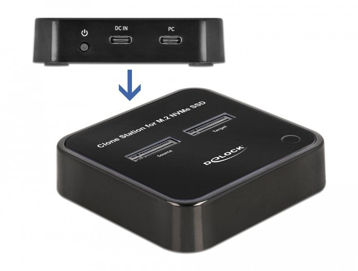 EAN 4043619641772 - DeLOCK 64177 base de conexión para disco duro USB 3.2 Gen 2 (3.1 Gen 2) Type-C Negro imagen 4