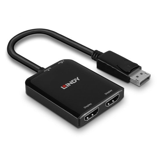 EAN 4002888384339 - Lindy 38433 adaptador de cable de vídeo DisplayPort 2 x HDMI imagen 3