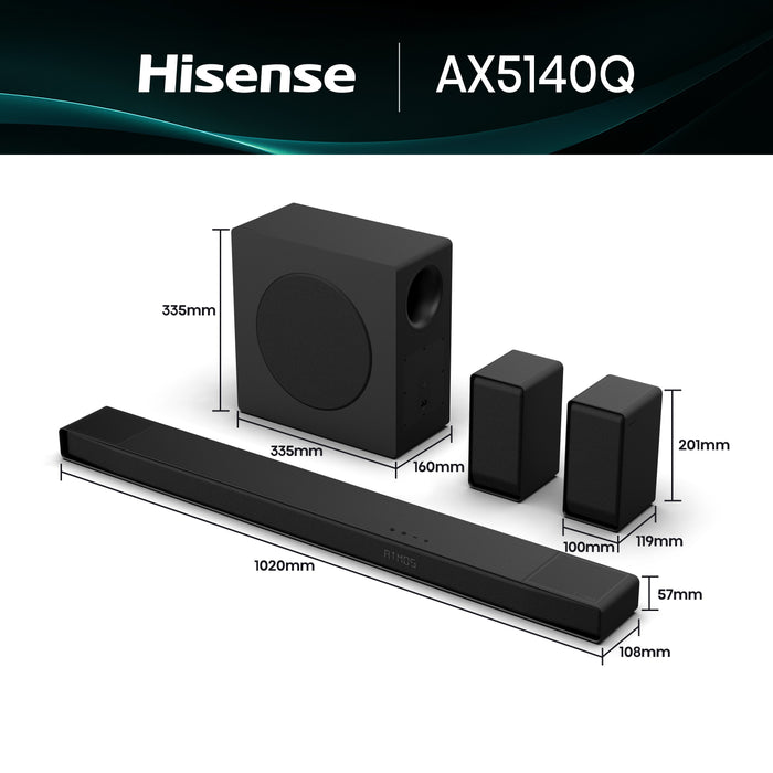 EAN 6942351423456 - Hisense AX5140Q Negro 5.1.4 canales 600 W imagen 14