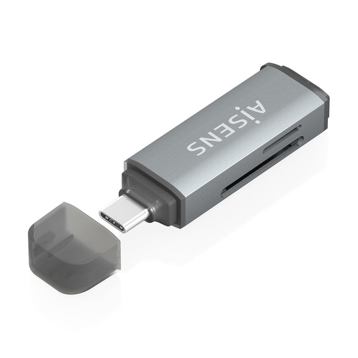 EAN 8435739903322 - AISENS ASCR-2C10-GR lector de tarjeta USB 3.2 Gen 1 (3.1 Gen 1) Type-C imagen 1