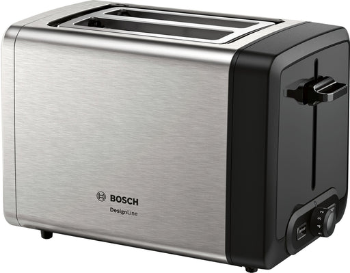 EAN 4242005188659 - Bosch TAT4P420 tostadora 2 rebanada(s) 970 W Negro, Acero inoxidable imagen 1