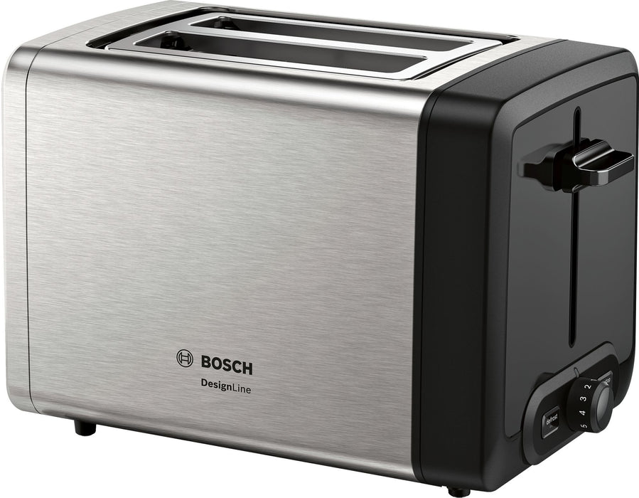 EAN 4242005188659 - Bosch TAT4P420 tostadora 2 rebanada(s) 970 W Negro, Acero inoxidable imagen 1