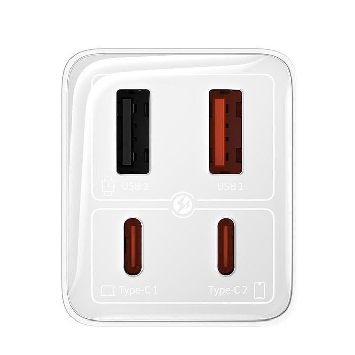 EAN 6932172644437 - Baseus GAN6 65W ADPTR + 100W C KBL-BYZ cargador de dispositivo móvil PDA, Tableta, Teléfono Blanco Corrie imagen 2