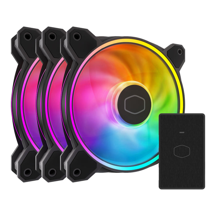 EAN 4719512127506 - Cooler Master MasterFan MF120 Halo² 3in1 Carcasa del ordenador Ventilador 12 cm Negro 3 pieza(s) imagen 1