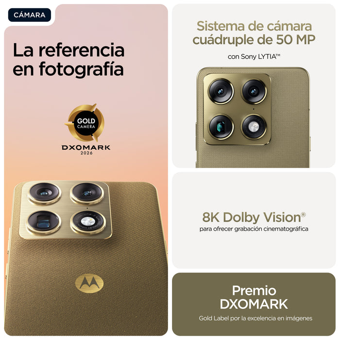 EAN 840493604893 - Motorola signature 17,2 cm (6.78") SIM doble Android 16.0 5G USB Tipo C 16 GB 512 GB 5200 mAh Oro imagen 7