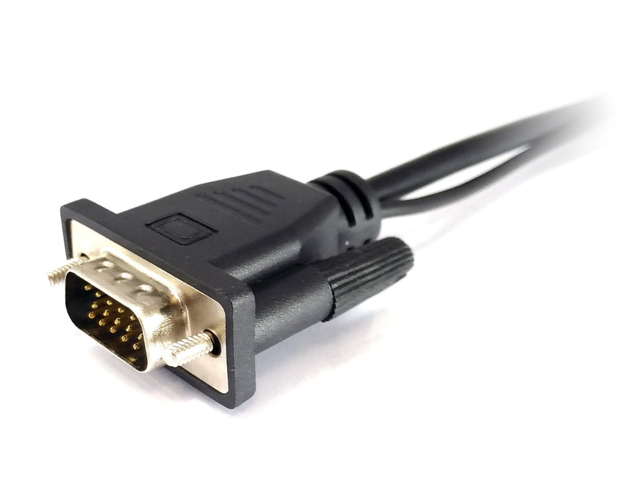 EAN 4015867222430 - Equip 119038 adaptador de cable de vídeo 0,2 m VGA (D-Sub) + 3,5mm DVI-D + USB Negro imagen 8