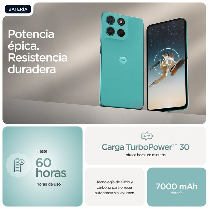 EAN 840493608990 - Motorola moto g57 power 17,1 cm (6.72") SIM doble Android 16.0 5G USB Tipo C 12 GB 256 GB 7000 mAh Turques imagen 6