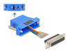 EAN 4043619671007 - DeLOCK 67100 cambiador de género para cable D-Sub 25 RJ12 Azul imagen 1