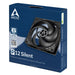 EAN 0872767009318 - ARCTIC P12 Silent Carcasa del ordenador Ventilador 12 cm Negro imagen 5