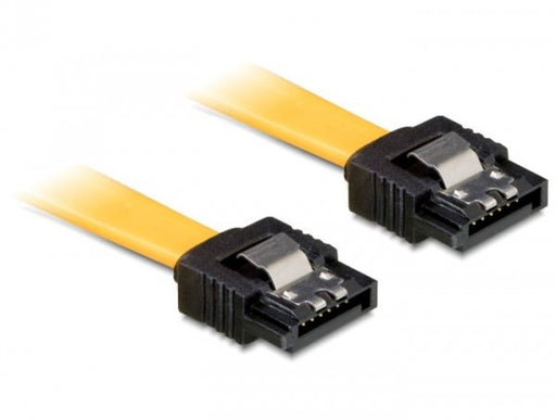 EAN 4043619827978 - DeLOCK 0.1m SATA M/M cable de SATA 0,1 m Amarillo imagen 1