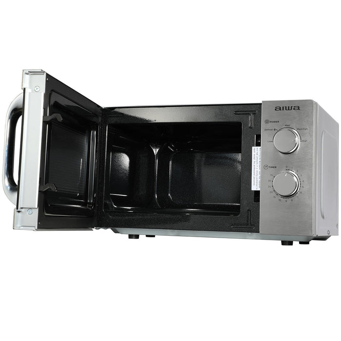 EAN 8435256898040 - Aiwa MW-200SL microondas Plata, Acero inoxidable Solo microondas Encimera 20 L 700 W imagen 3