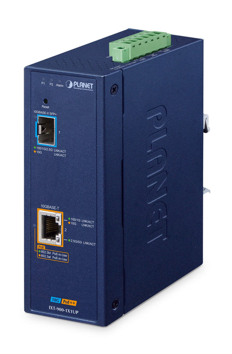 EAN 4711605287852 - PLANET IXT-900-1X1UP convertidor de medio 10000 Mbit/s Azul imagen 1